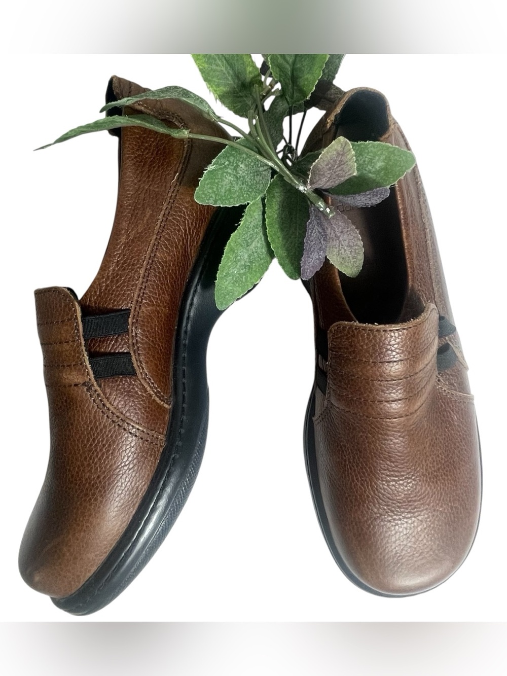Dansko WMNS Brown Leather Comfort Loafer Clogs Shoe Sz EUR 38 / 7.5-8